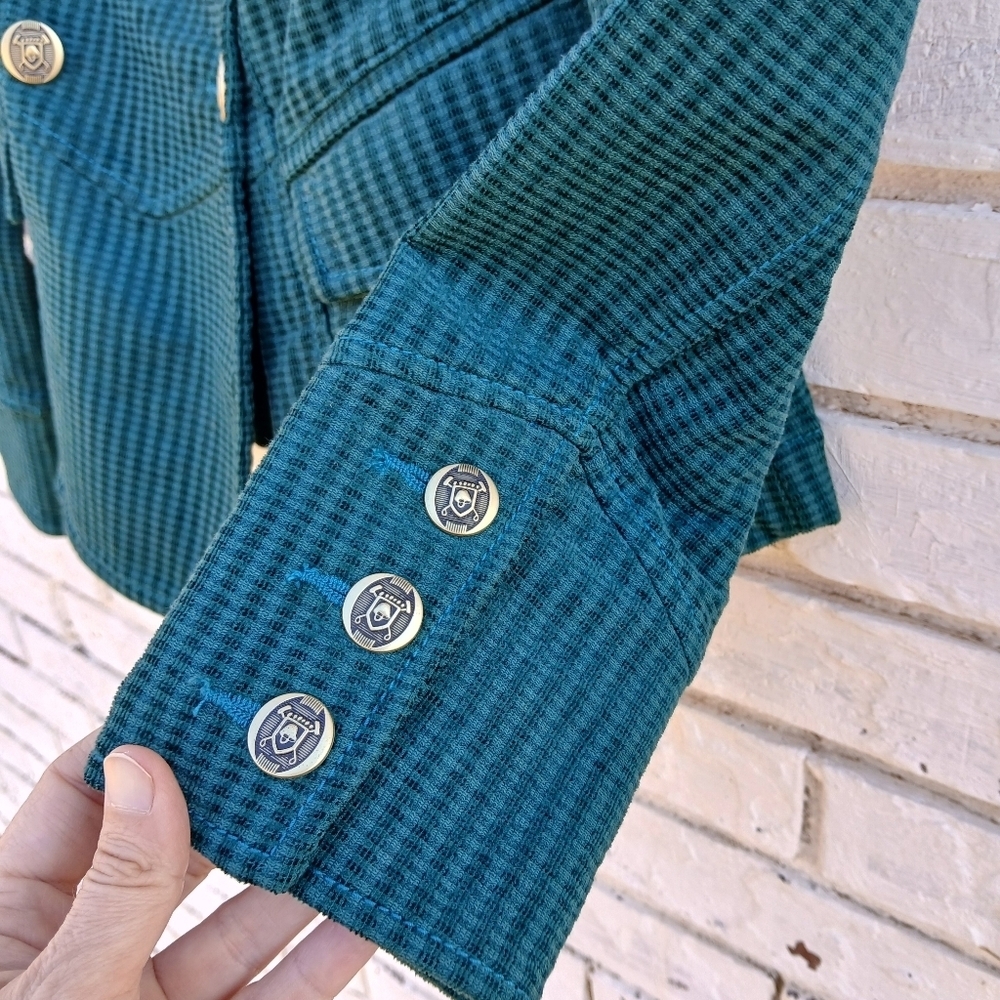 Cabi Lennon Jacket Corduroy Textured Double Breasted XS - Picture 7 of 9